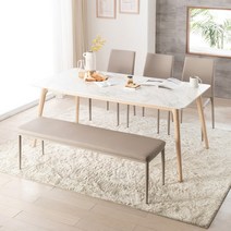 리바트 레도바 6인 세라믹식탁세트 토핑벤치형, 마블A