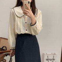 [바보사랑] 여성 셔츠 블라우스 데일리 데일리드 코튼