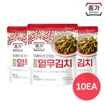 종가집김치 [종합몰] 열무김치80g x 10(파우치), 단품없음