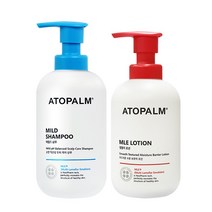 아토팜 마일드 샴푸 300ml+MLE 로션 200ml 2종세트, 마일드샴푸300ml + MLE로션200ml