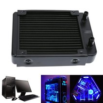1Pc 전체 알루미늄 120mm 수냉식 라디에이터 18 채널 CPU-120 컴퓨터 LED 수냉식, default, 한개옵션0