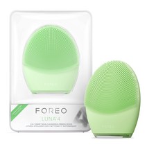 [] FOREO LUNA 4 루나 4 포레오 스마트 클렌징 디바이스 미안기 전동 세안 브러쉬 실리콘제 에이징 케어※ (콤비네이션 스킨 (피스타치오))