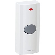 Honeywell Home RPWL200A1008 휴대용 도어 차임 표면 마운트 푸시 버튼, 1개