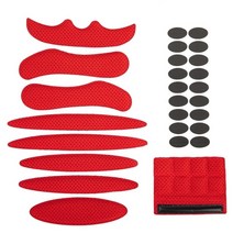 펠코너 자전거 고글 에어로 헬멧 사이클링 패드 밀봉 스폰지 오토바이 승마 벨크로 내부, 빨간색