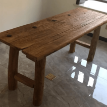 고재 테이블 업소용 거실 고제 카페 상판, 직접조립, 기타구조, 빈티지 테이블 원목 다리 택배