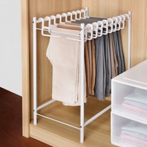 행거형 수직 1초 바지 걸기 신박한정리 옷걸이 거는법 정리법, 고정형