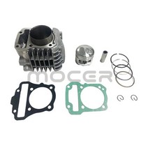 혼다 호환 KWB110 WAVE110 스즈키 REVO110 바이크 오토바이 52mm 실린더 키트 피스톤 110cc 가솔린 자전거, 01 다크 그레이