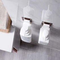 손소독제 세정제 핸드워시 샴푸 거치대 후크, 민트