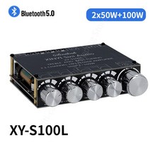 앰프 매장용 스피커 XY-S350H 220Wx2 350W 블루투스 5.1 2.1 듀얼 채널 전원 오디오 스테레오 서브 우퍼 디지털 보드 무선 HiFi 변조기, [02] XY-S100L 2x50W 100W