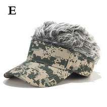 남자가발가격 남성가발 남자 헤어 중년 남성 가발 카모플라주 캡 패션 캐주얼 골프 야구 모자 조절 가능한, 한개옵션1, 04 E