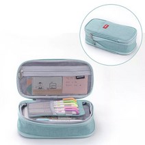 정품 ANGOO 대형 확장필통 펜 파우치, 민트