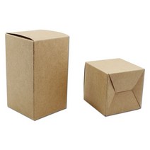 오토바이 배달통 배달가방 탑박스 갈색 크래프트 종이 접이식 상자 DIY 선물 패키지 판지 웨딩 파티 보관함 로트당 20 개, 15.Brown - 7x7x7cm