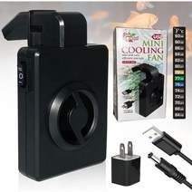 수조 냉각기 수족관 물고기 탱크 팬 냉각 팬 2 풍속 조절 미니, EU PLUG