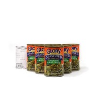 Glory 훈제 칠면조 맛 순무잎 에 좋은 145온스 캔 6개 JFS 레시피 카드 포함