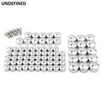 할리 투어링 용 볼트 커버 2007-2016 로드 킹 일렉트라 스트리트 글라이드 FLT FLH 트윈 캠 모터 엔진 나사 캡 키트, Chrome