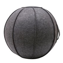 짐볼 의자 체형교정 보수볼 보수볼밸런스볼코어운동 커버가있는 요가 볼 직경 65cm 피트니스 커버 보관 가방, 01 블랙 그레이 세트