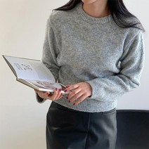 하젤 스이 라운드 울 보카시 니트_S1772