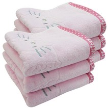 6장 헬로키티토끼타올 귀엽고 예쁜 캐릭터 국산 수건, 분홍3장+분홍3장
