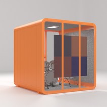 방음부스 가정용방음부스 녹음실 하이 엔드 방음 실 음소거 캐빈 라이브 방송 전화 부스 홈 선반 드럼 룸 노래 룸의 패키지 설치