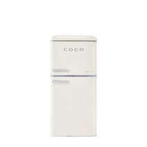 [코코] #일렉 소형 미니 2도어 레트로 냉장고 CRB12CD 크림 117L, 상세 설명 참조