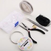 아유디 주얼리 DIY 키트 줄4종 공구 3종 부자재 10종 세트, 주얼리키트-실버