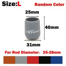 신제품 낚싯대 핸들 보호 케이스 실리카 젤 루어 로드 하단 보호대 랜덤 컬러태클 액세서리 1 개, Size-L