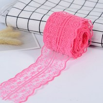 의류 재봉 천10 미터/묶음 4.5cm 레이스 테이프 DIY 의류 봉제 및 패브릭 화이트 블랙 핑크 퍼플 트리밍 선, 28 45mm Rose Red