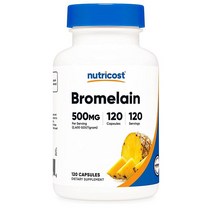 Nutricost Bromelain 500mg 뉴트리코스트 브로멜라인 500mg 120베지캡슐