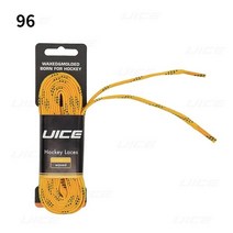스케이트 끈 하키 84 96 108 120in 듀얼 레이어 브레이드 추가 강화 팁 왁스 팁 디자인 아이스 하키 스케이트 하키 구두 레이서, 96인치 옐로우