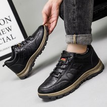 도오빠 로츠치SA 남성 가죽 스니커즈 3.5CM 키높이 운동화 레이스업 워킹화 편한 남자스니커즈 플랫힐 신발