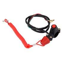 ATV 부품 12V 2-와이어 오토바이 엔진 킬 스위치 푸시 버튼 ATV 더트 바이크 쿼드 50cc 110cc 125cc 용 스, 한개옵션0