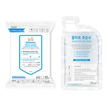물따로 생분해 신생아물티슈 오리지날 휴대용 (12매/12set), 12매입, 12개