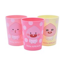 홈앤키즈 카카오프렌즈 리틀프렌즈 3P 컵 라이언 어피치 유아 어린이 어린이집 물컵 양치컵 생일선물 단체선물, 리틀프렌즈 3P컵_어피치