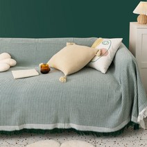 SKANDSALO 쇼파 패드 6인용 천커버 가죽갈이 돌쇼파 매트 천갈이, 그리드 그레이_180 x 230cm