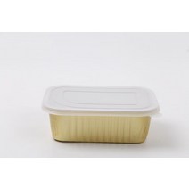 사각 금은박 알루미늄 가열용기 1000개 업소용 밀키트 포장 도시락 바베큐 베이킹 에어프라이어 일회용그릇, 단일사이즈, 680ml+PP커버