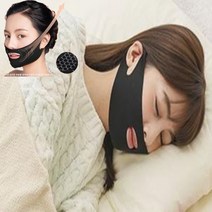 ej 아이디어쇼 얼굴 당김 끌어올림 리프팅 밴드 이중턱 팔자주름 처진볼 브이라인 턱라인 밴드 블랙, 1개