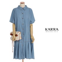 KARRA 밑단프릴데님셔츠원피스_KB1MOP230C