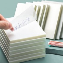 투명 메모지 떡 접착 독서 스티커 필기용 필름, 소형