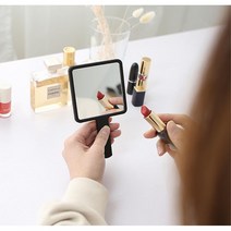 분장 메이크업 단체 휴대용 손거울 10개 선물 실용적, 블랙