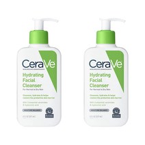 세라비 하이드레이팅 페이셜 클렌저 포 노멀 투 드라이 스킨, 237ml, 2개