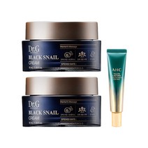 닥터지 블랙 스네일 크림 50ml x2 + AHC 아이크림 시즌9 12ml_M, 상세페이지 참조