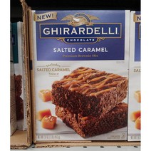 Ghirardelli Chocolate Salted Caramel Brownie Mix 기라델리 초콜릿 솔티드 캬라멜 브라우니 믹스 453g 4팩