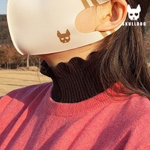여성 골프넥워머 방한 스모크 넥워머 앙고라 따뜻한 목토시, 스모크 넥워머 블랙
