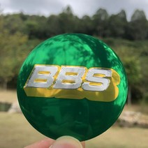 4x 스티커 BBS 휠 센터 캡 허브 3D 로고 65mm 56mm 그린/골드, [02] 4PCS     56MM
