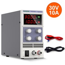 Wanptek DC 파워 서플라이 직류 전원 공급기 공급 장치 가변 전압 조정기 안정기 60V 5A 30V 10A 실험실, 4Digit 30V 10A