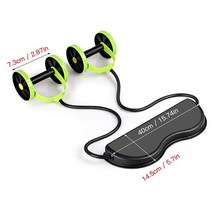 ab 바퀴 롤러 스트레치 탄성 복부 저항 당기기 로프 도구 복부 근육 트레이너 운동 홈 피트니스 장비, 초록