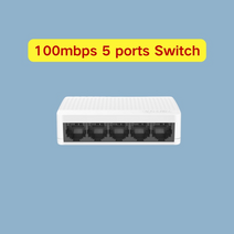 스위칭허브 랜선 네트워크 허브 Tenda 기가비트 swicth 이더넷 스위치 58 포트 101001000 mbps 스마트 스위처 빠른 소호 스위치 6k 번개 보호, 5포트 100mbps