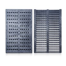 배수로덮개 우수받이 맨홀 덮개 뚜껑 날개형 거름망, 길이 500폭 300높이 30둥근 구멍