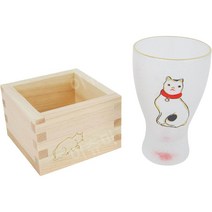 일본 사케잔 술잔 니혼슈 글라스 아델리아 고양이 술 글라스 100ml