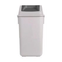 창신리빙 국민휴지통 사각 스윙 그레이 그레이 10L_(1EA), 없음, 1개